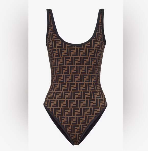 Fendi Other - Fendi Zucca Print Logo reversible One-Piece Swimsuit